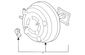 Vacuum booster Subaru XV Crosstrek 18-23
