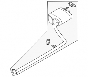 Rear muffler with barrel for Hyundai Sonata 20-23 HEV