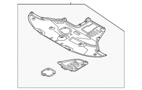 Engine Guard for Hyundai Santa FE 21-23 2.5, 2.5T AWD