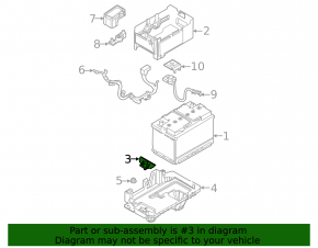 Battery mount Hyundai Sonata 20-23