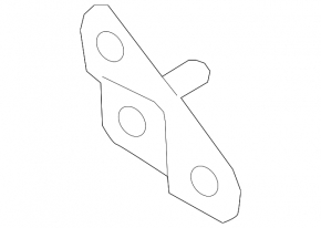 Right tailgate shock absorber bracket for Audi Q8 19-26 on the body