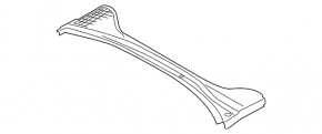 Left plastic windshield wiper grille for VW Passat 20-22