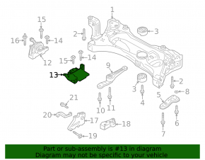 Engine mount left VW Jetta 19- 1.4T manual transmission
