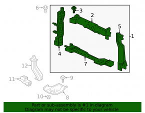 Honda HR-V 19-22 1.8" radiator panel