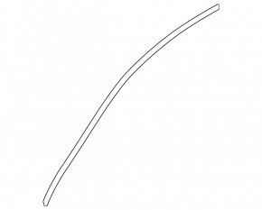 Upper front left door molding for Subaru Legacy 15-19, chrome, scratches, dent