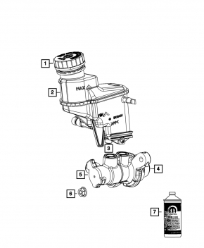 GTZ reservoir Fiat 500L 14-19 automatic transmission