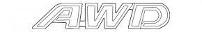 Emblem lettering wing AWD front left Toyota Sienna 11-20