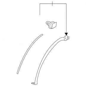 Rear left fender arch seal for Lexus NX 22-25