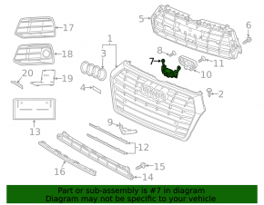 Front View Camera Bracket Audi Q5 80A 21-24