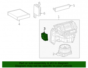 Actuator motor heater ventilation right Lexus RX350 10-15