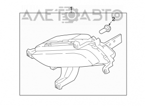 Fog lamp left PTF Kia Forte 4d 14-16 prerest