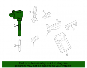 Ignition coil Porsche Macan 15-18 3.0T, 3.6T