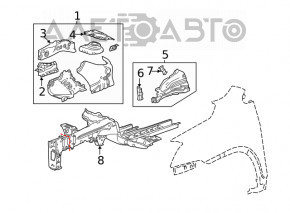 Quarter Front Left Buick Encore 13-19 Graphite