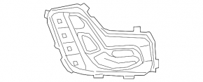 Front left seat control Mercedes C-class W205 15-18