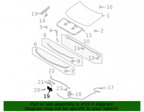 Mazda MX-30 22-26 Hood Lock