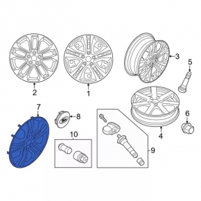 Wheel cap R17 Ford Escape MK4 20-23