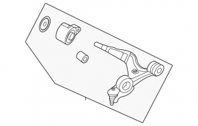 Lower control arm, front right, Porsche Taycan 20-26 RWD