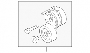 Tensioner roller drive belt Audi Q7 16-19 3.0T