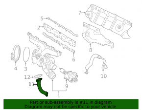 BMW 5 G30 17-23 Turbo Oil Return Line