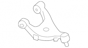 Upper rear left control arm for a Subaru Forester 2008-2013