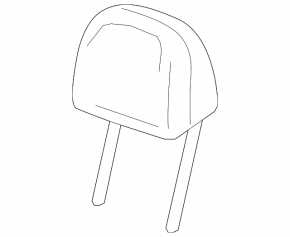 Headrest rear right Chevrolet Cruze 11-15 cloth, black