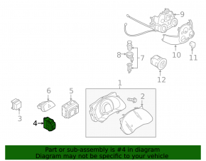 Nissan Versa Note 13-19 Stabilization Disable Button