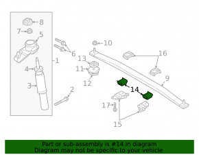 Spring bracket right Volvo XC90 16-22 complete