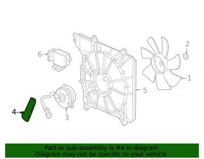 Cooling Fan Motor Guard Right Honda CRV 23- 1.5T