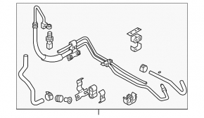 High pressure hose power steering Nissan 350z