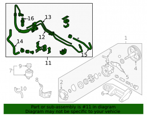 High pressure hose power steering Nissan 350z