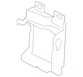 Left auxiliary radiator duct for Audi A8 13-18