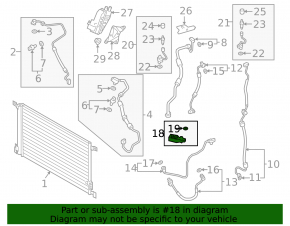 Audi E-Tron 19-23 air conditioning system valve