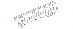 Monitor frame, display Audi Q7 19-26 chrome, butt
