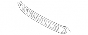 Lower front bumper grille for BMW X3 F25 11-17 2015-17, with adaptive cruise, with M package, with adaptive cruise