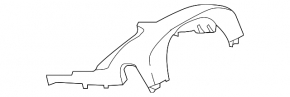 Upper steering column frame BMW i4 22-26 black