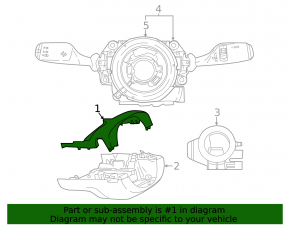 Upper steering column frame BMW i4 22-26 black