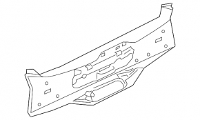 Rear upper door trim lower BMW X7 G07 19-22 Mokka