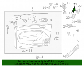Front Right Window Regulator VW Beetle 12-19 Black