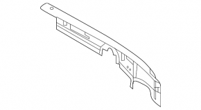 Left metal wiper pan VW Tiguan 18-21
