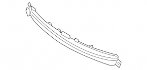 Lower grille of the front bumper Infiniti Q50 16-17 for parking sensors and radar, Sport
