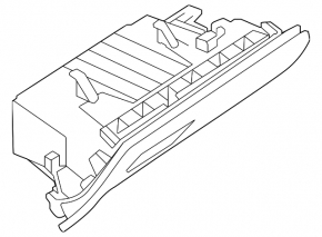 Glove compartment, glove box Nissan Murano 25-26 black