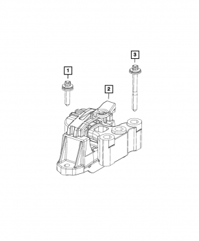 Right engine mount Jeep Compass 17-20 manual transmission