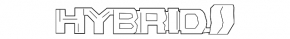 Emblem inscription "HYBRID" trunk door Toyota Venza 21-