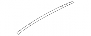 Right roof trim for Hyundai Tucson 2022-2025, gloss black, for panoramic windows