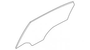 Glass door rear right Kia Forte 19-24 4d