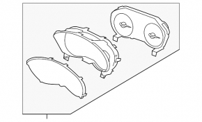 Instrument cluster Subaru Forester 19- SK 47k scratch