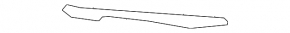 Front bumper bracket left Genesis G80 18-20