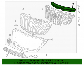 Buick Encore 13-16 grille mount broken