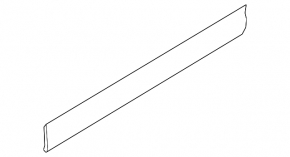 Door trim lower front right Porsche Cayenne 958 11-17 mat simple threshold