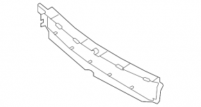 Front central radiator duct Porsche Panamera 17-23 4.0 Sport